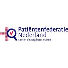 Logo Patiëntenfederatie Nederland, één van de organisaties waar Allround Communicatie heeft gewerkt.